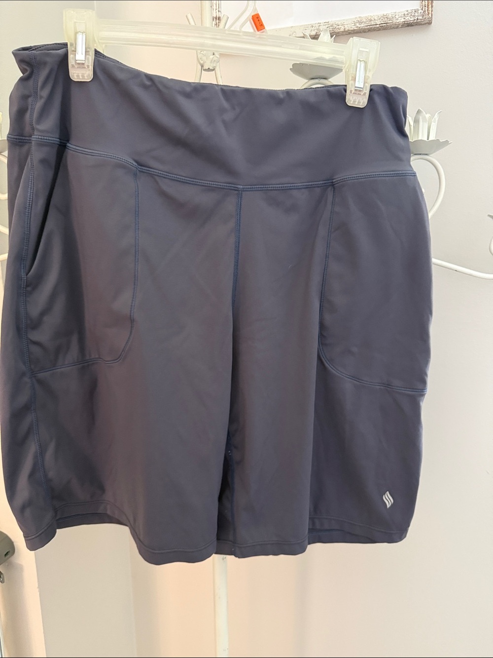 Athletic Gray Women’s Shorts with Pockets